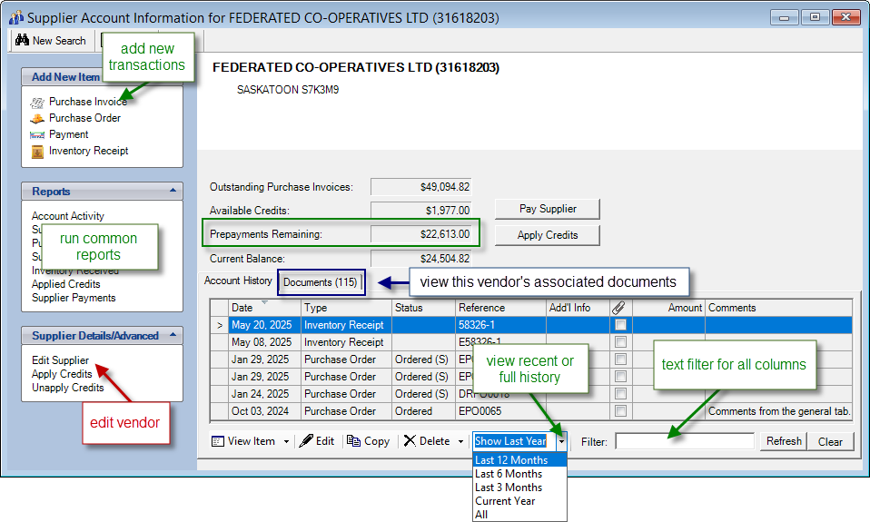 image of Supplier Account