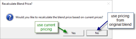 Question: use current prices?