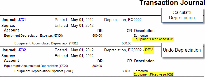 postings generated by Undo Calculate Depreciation postings generated by Undo Calculate Depreciation