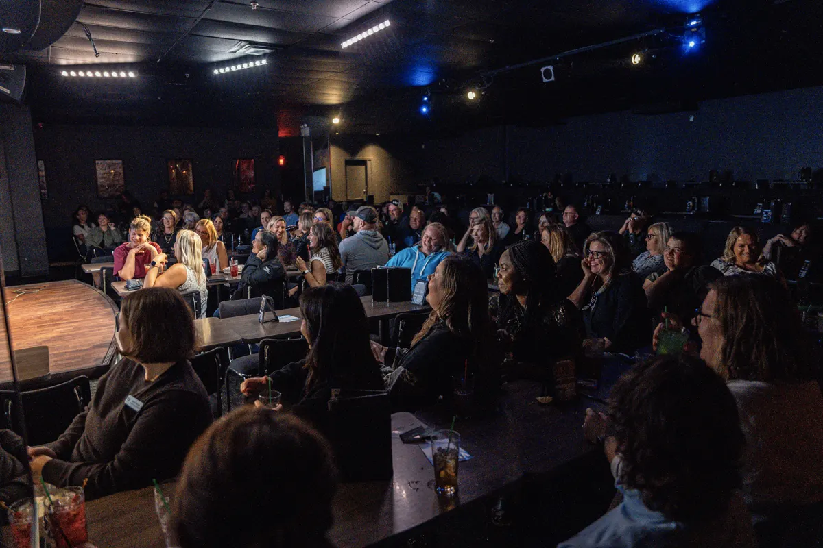 Audience enjoying the comedy show