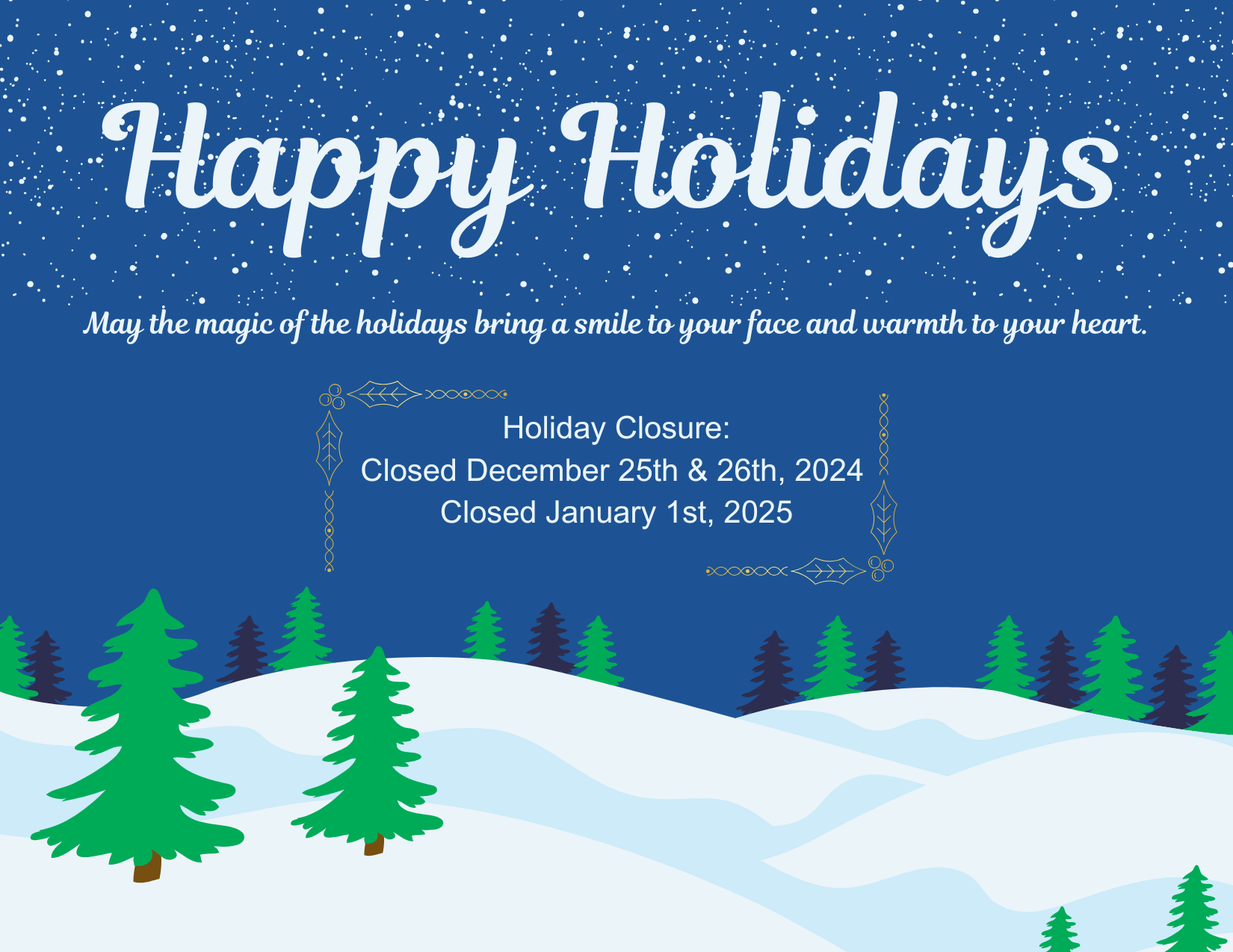 Holiday Closure