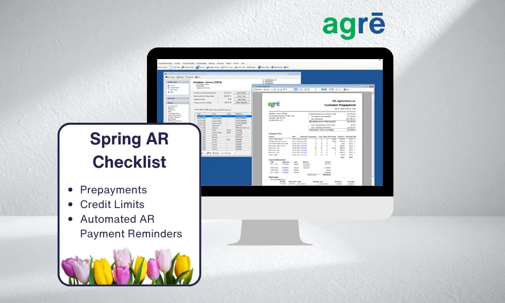 Accounts receivable management in agrē