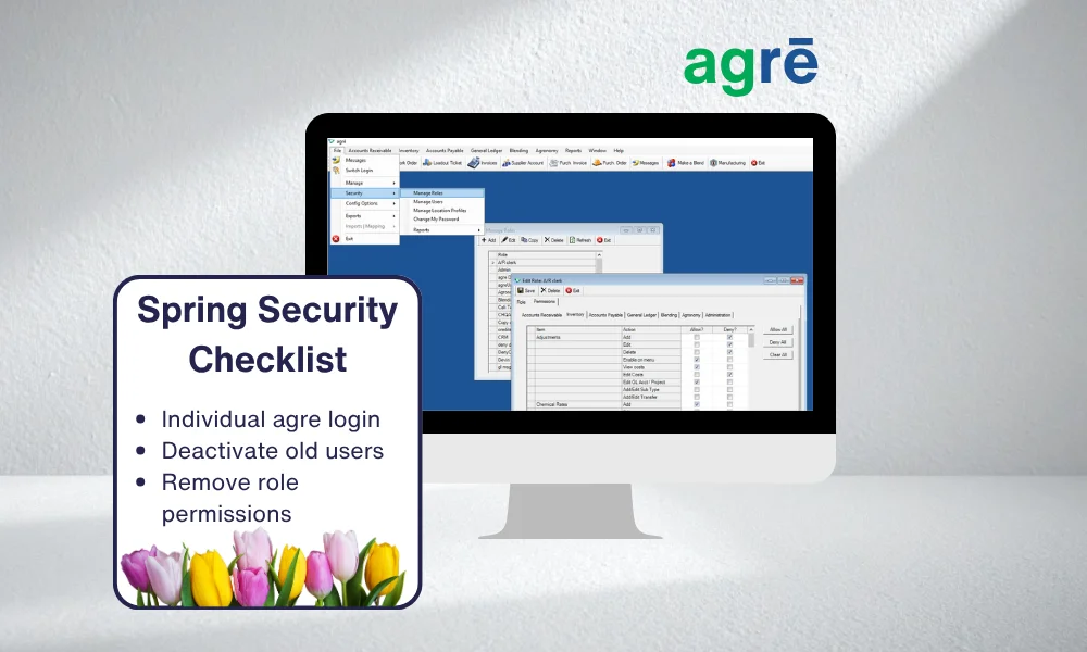 System security setup in agrē
