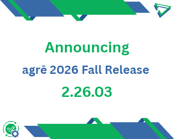 Announcing agrē 2026 Fall Release 2.26.03