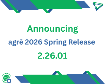 agrē Version 2.26.01 Release