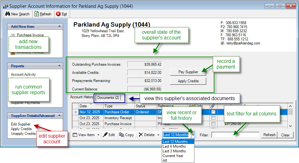 image of Supplier Account